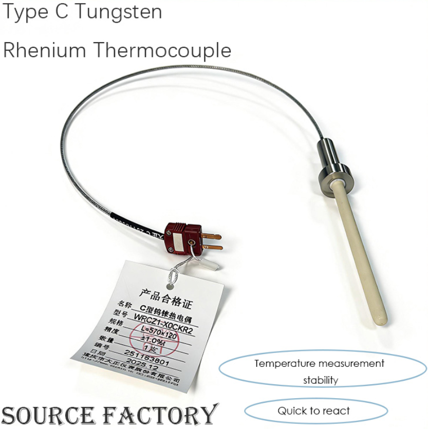 Corrosie-Bestand Hoge-Nauwkeurigheid Type CW-Re-thermokoppel voor monitoring van de conditie van metallurgische/glasovens