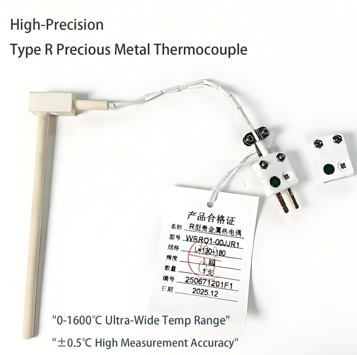 Hoog-precisie stabiel type R edelmetaalthermokoppel voor industriële ovenmeting bij hoge- temperaturen