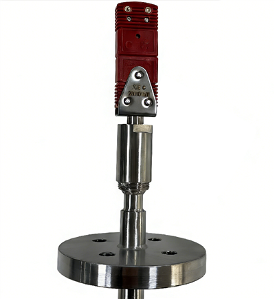 Type C Wolfraam-Rhenium Hoge-Temperatuur 2000 graden Vacuümthermokoppel met flens